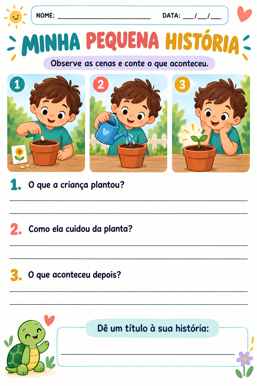 Exemplo de exercício: Agora é a sua vez